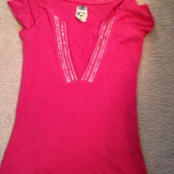 Pink hollister shirt