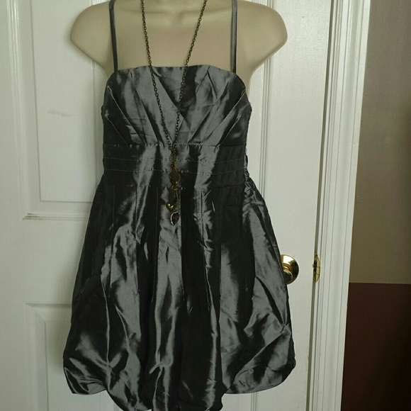 Solution Silver Party Dress Sz Large #4