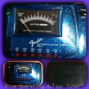 Blue Sparking Guitar Tuner