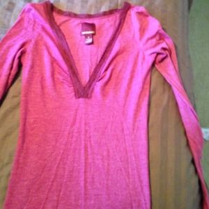 Hollister long sleeve lace shirt