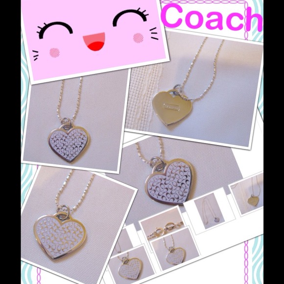 COACH Heart Charm Necklace