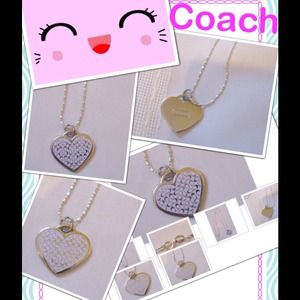 COACH Heart Charm Necklace