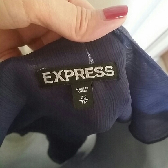 Purple Flowy Top by Express - Picture 3 of 3