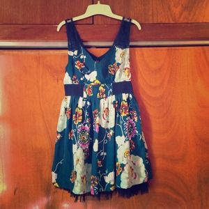 Floral summer mini dress