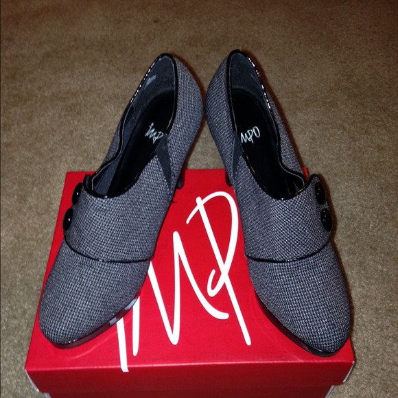 Black/Grey/ Tweed patent Heels worn once