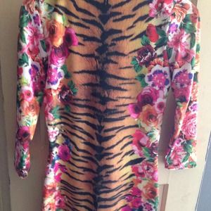 Tigers and roses dress