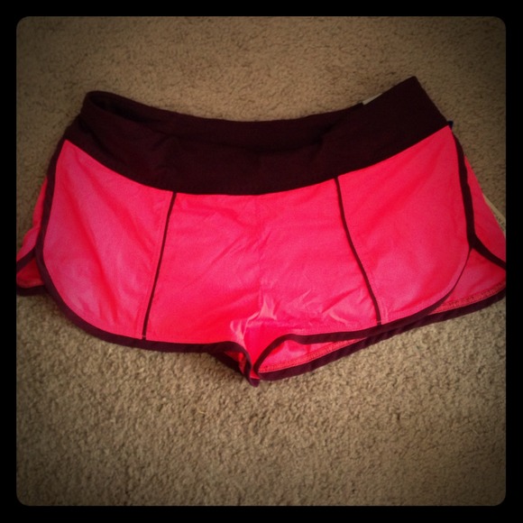 Neon running shorts