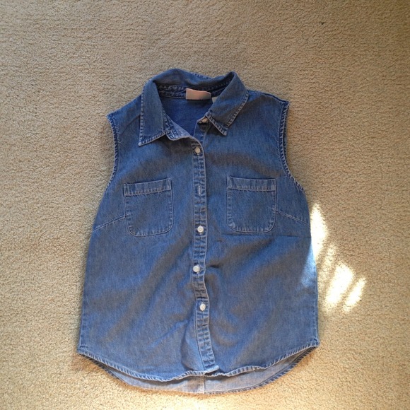 faded glory Tops - Faded glory jean button down