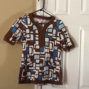 Koi scrub top