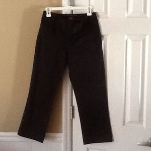 banana republic black 3/4 slacks