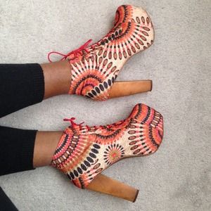 Jeffery Campbell Feather Lita! 100% Authentic