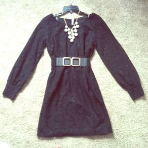 ❌ ON HOLD ❌ Black long sleeve lace cocktail dress