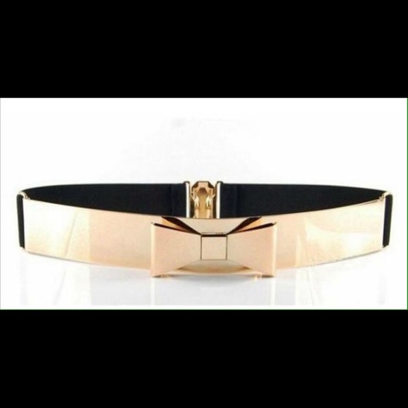 Gold Metal Bow Belt