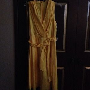 Ellen Tracy Mock wrap dress