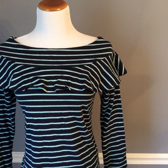 Anthro Striped Valence Long Sleeve Tee - Picture 2 of 4