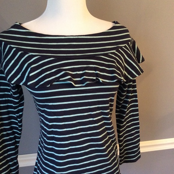 Anthro Striped Valence Long Sleeve Tee - Picture 4 of 4
