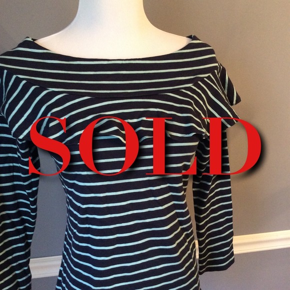 Anthropologie Tops - Anthro Striped Valence Long Sleeve Tee