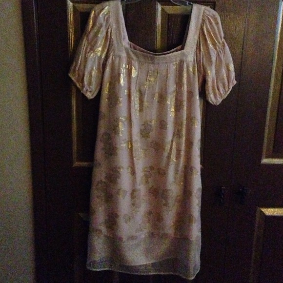 Laundry by design pale pink and gold dress