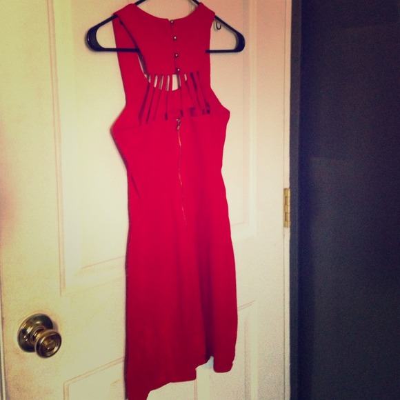 Hot Red Skin Tight Dress 💃