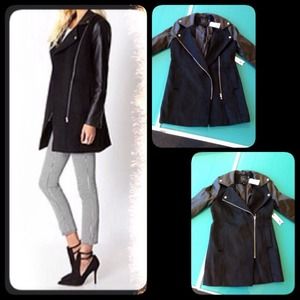 Forever 21 Moto Inspired Trench Coat -