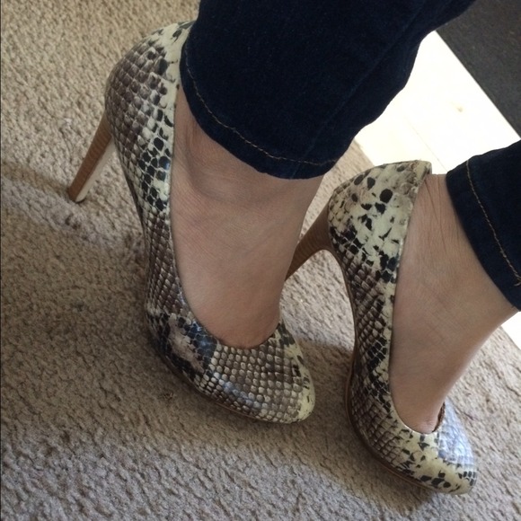 Snake skin heels