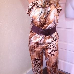 Animal Print Jumpsuit