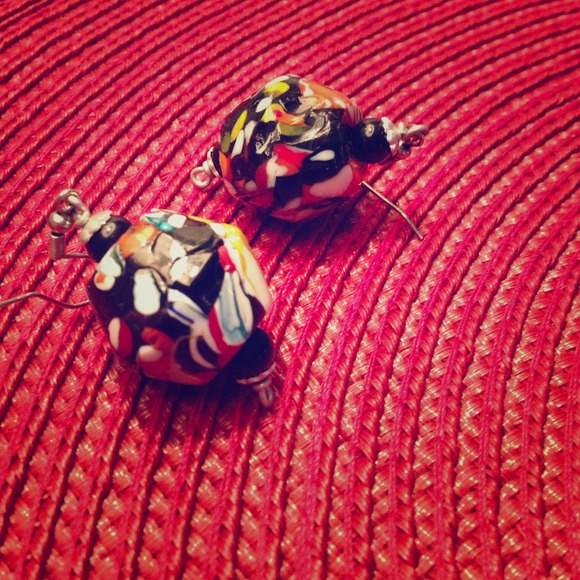 Beautiful unique handmade stone earrings 🎉😻🎁