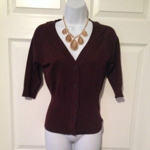 Brown cardigan