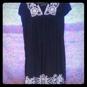 Black and White Dress\beach coverup