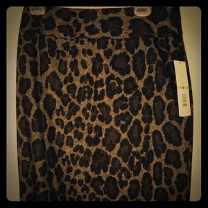 Leopard knee length shirt