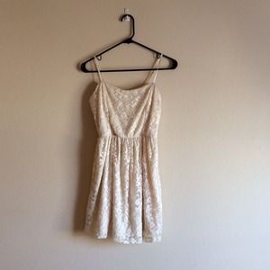 Cream Colored Lace Dress