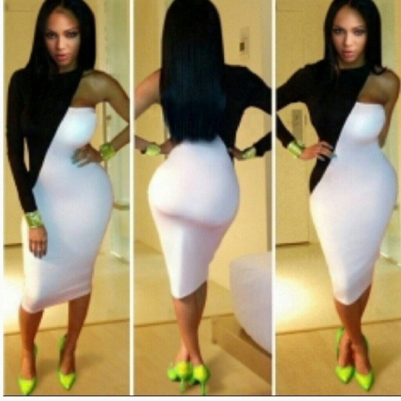 Black and white dress