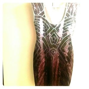 Metallic dress.