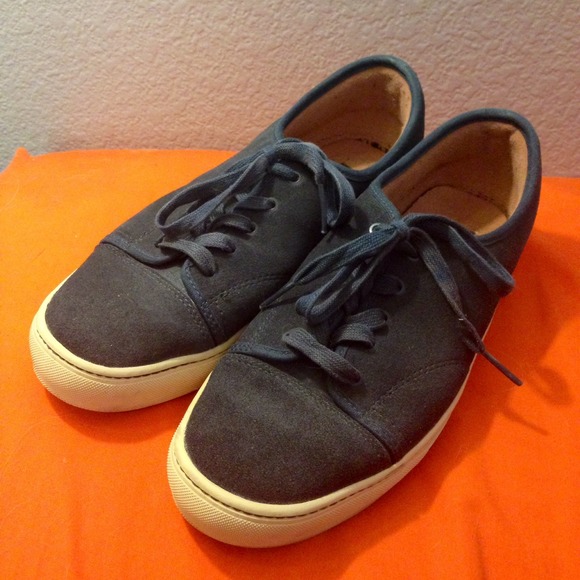 Blue Suede Vans sneakers