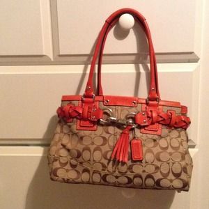Coach Hampton Signature Carryall Purse