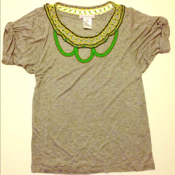 Paul & Joe Sister beaded t shirt