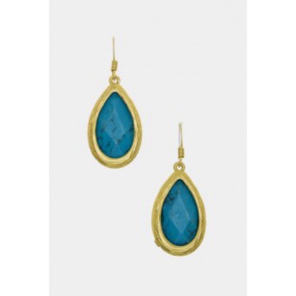 Turquoise teardrop earrings