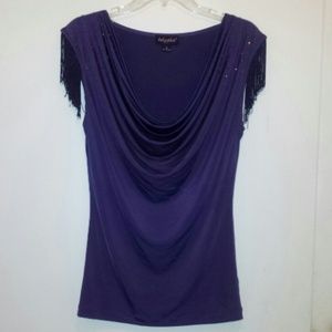 Purple sleeveless top