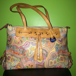 Colorful Dooney and Bourke handbag
