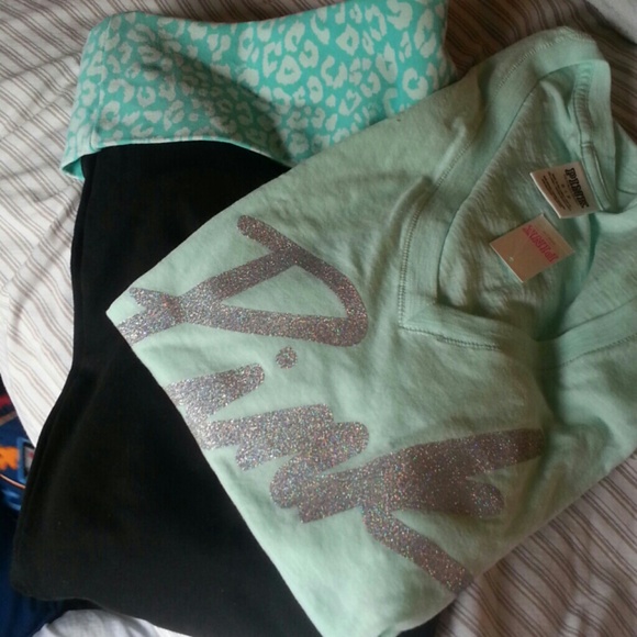 VS Pink Yoga Set (pics of tags)