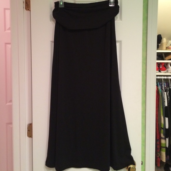 Black maxi skirt