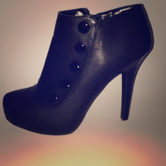 Basic black booties