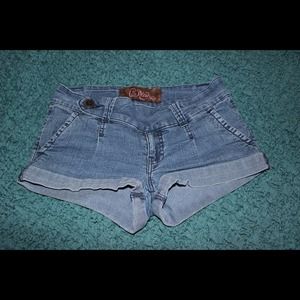 Denim shorts