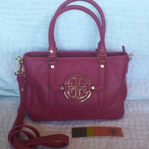 NWOT Tory Burch Amanda Mini Satchel in Magenta
