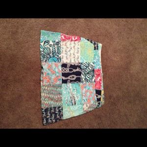 Lilly Pulitzer Lynnie Multi Sailor Patch  Skirt