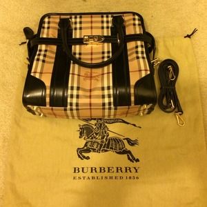 Burberry Haymarket Colours Portrait Minford Tote