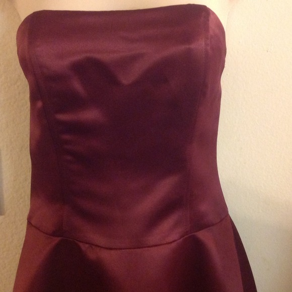 plum colored gown. Size 4.