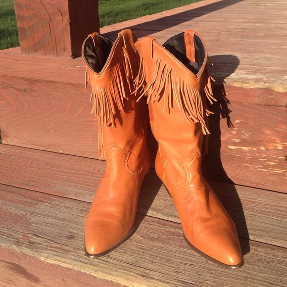 acme Boots - Vintage acme fringe cowboy boots