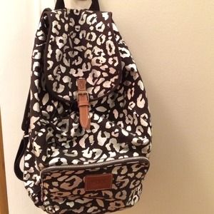 Victoria secret pink holographic cheetah backpack