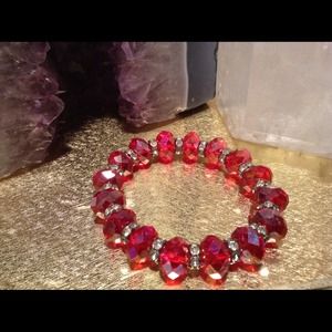 Red crystal bracelet